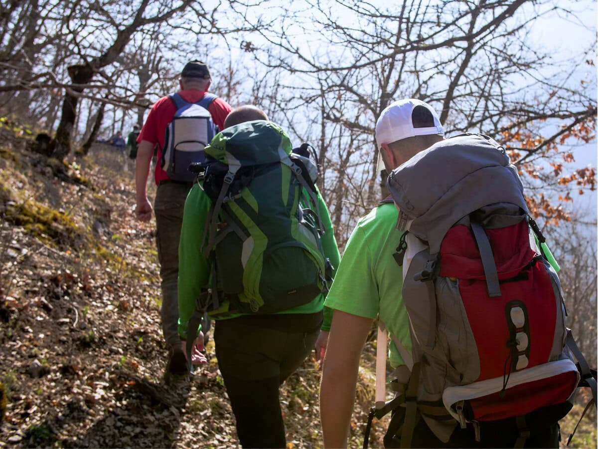 Hikers on Their Adventure