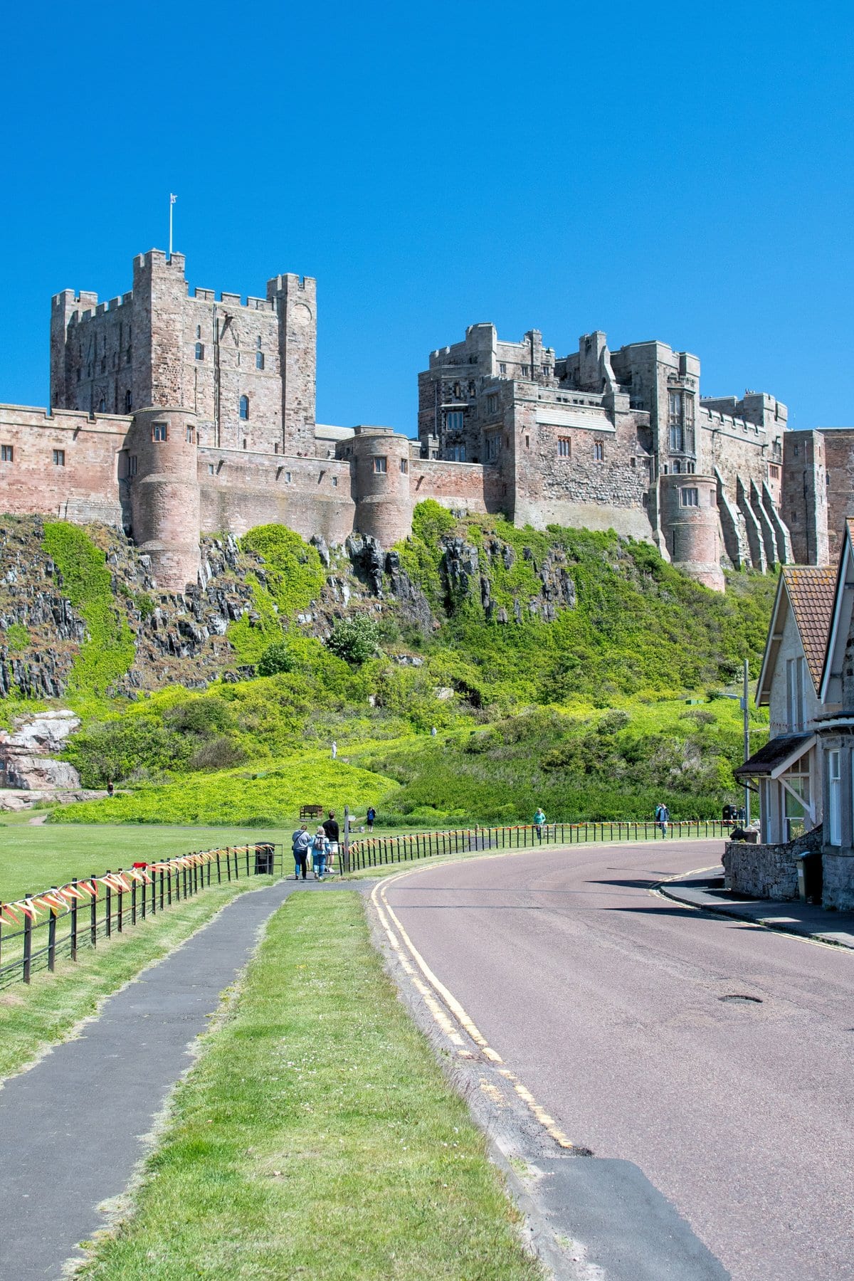 Bamburgh Castle, Northumberland, Uk