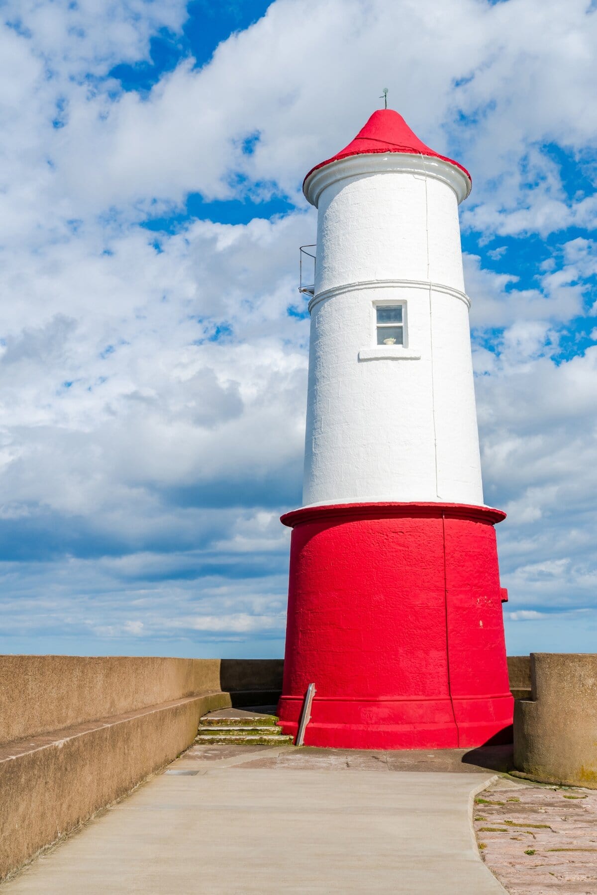 Berwick Lighthouse at the Mouth of the River Tweed
