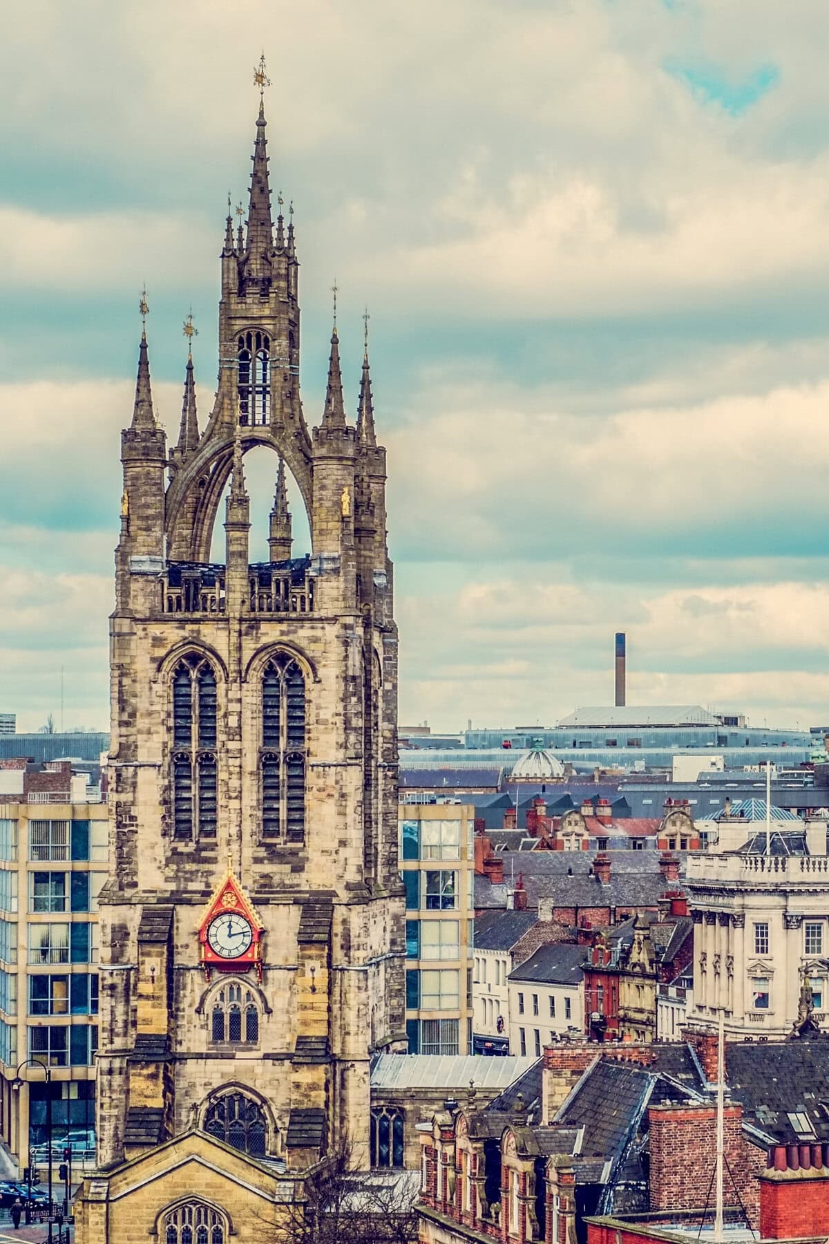 Newcastle Cathedral and Cityscape
